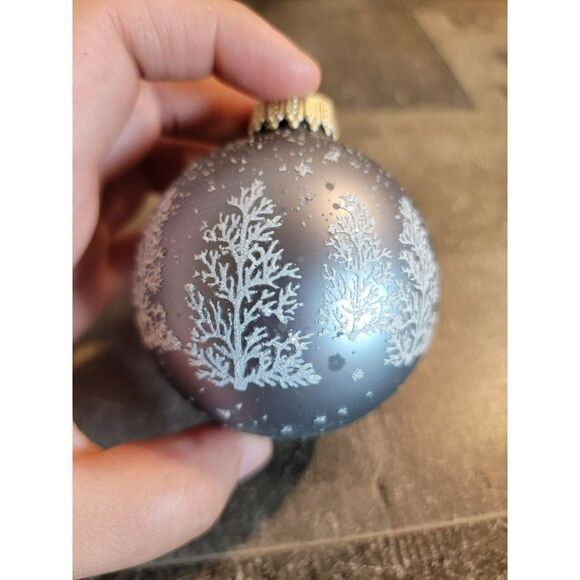 Snowman snowflake jolly blown glass ball ornament Xmas - Picture 5 of 7